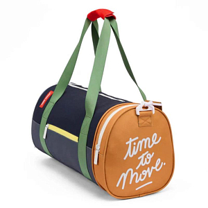 Сумка спортивная Hello Hossy "Mini Marine", темно-серый микс с бежевым